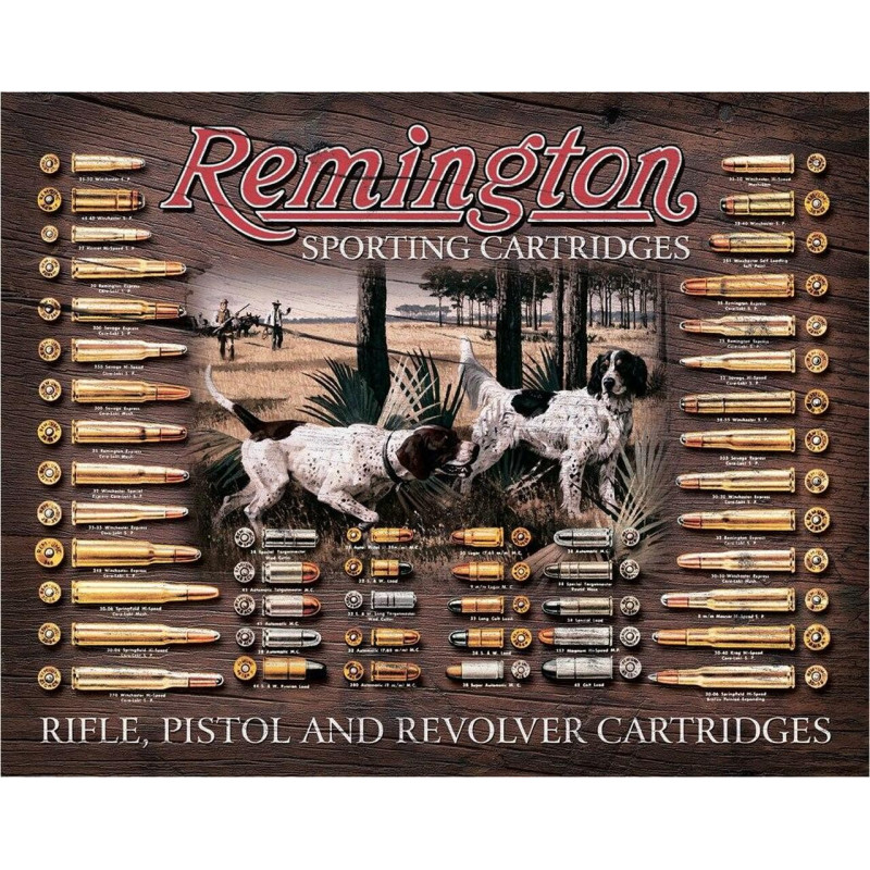 Plechová cedule Remington Bullet Board 40 cm x 32 cm