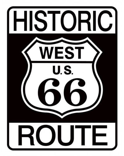 Plechová cedule Historic Route 66 32 cm x 40 cm
