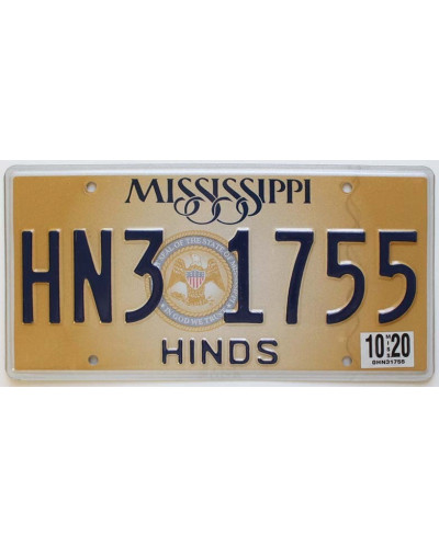 Americká SPZ Mississippi State Seal