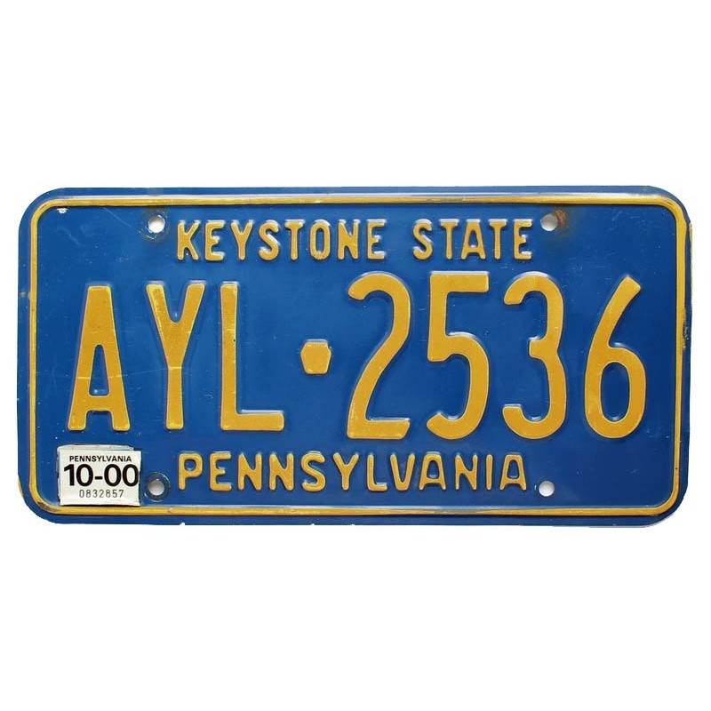 Americká SPZ Pennsylvania Keystone State
