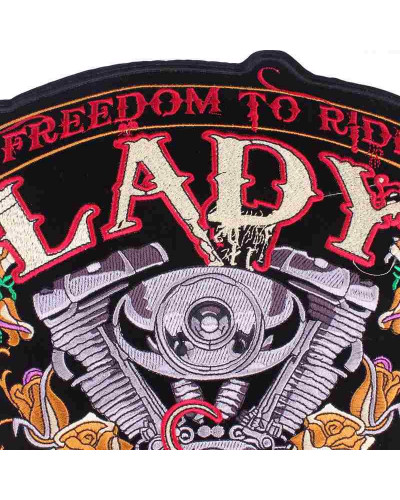 Moto nášivka BS Lady Rider XXL na záda 3