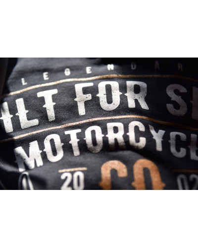 Pánské tričko Built For Speed Motorcycle černé detail