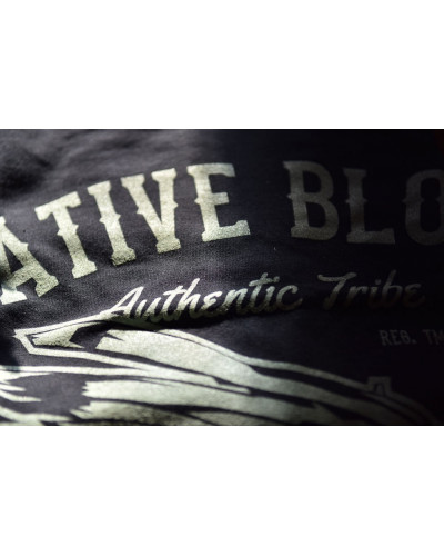 Pánské tričko Native Blood černé detail