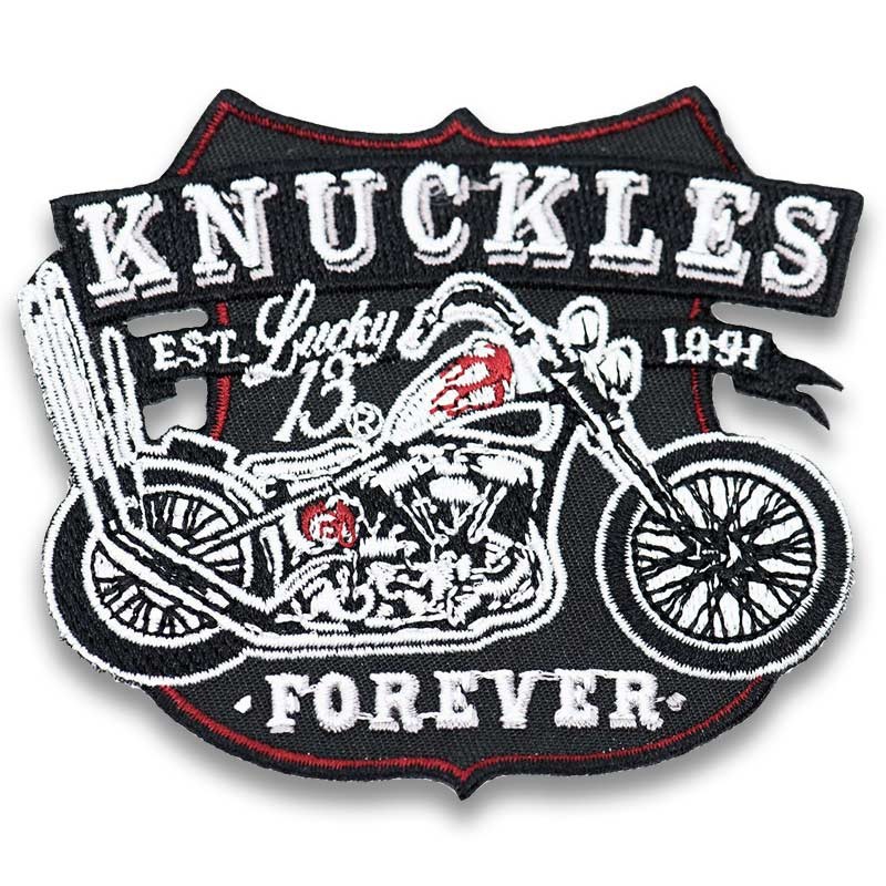 moto nášivka Lucky 13 Knuckles 8cm x 9cm