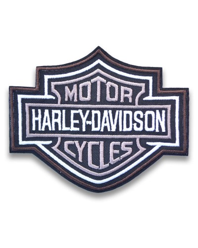 Moto nášivka Harley Davidson Bar and Shield BW 10cm x 8cm