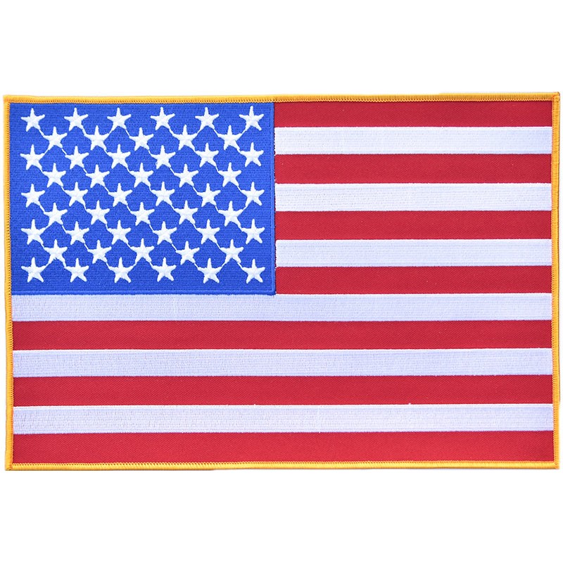 Moto nášivka US Flag XXL na záda 29 cm x 20 cm