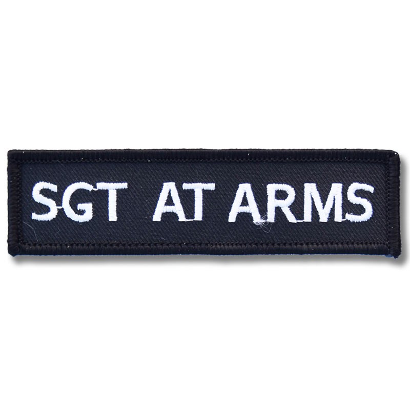 Moto nášivka Sgt at Arms 10cm x 3cm