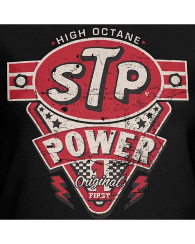 Dámské tričko STP High Octane Power černé detail