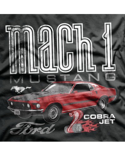 Pánské tričko Ford Mach 1 Mustang detail