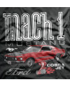 Pánské tričko Ford Mach 1 Mustang detail