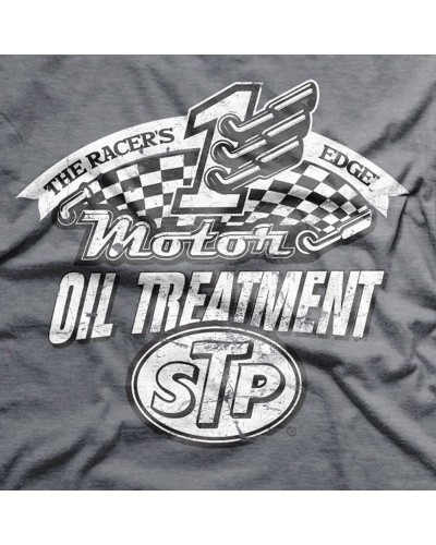 Pánské tričko STP Oil Treatment šedé detail