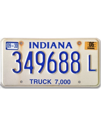 Americká SPZ Indiana Truck 349688