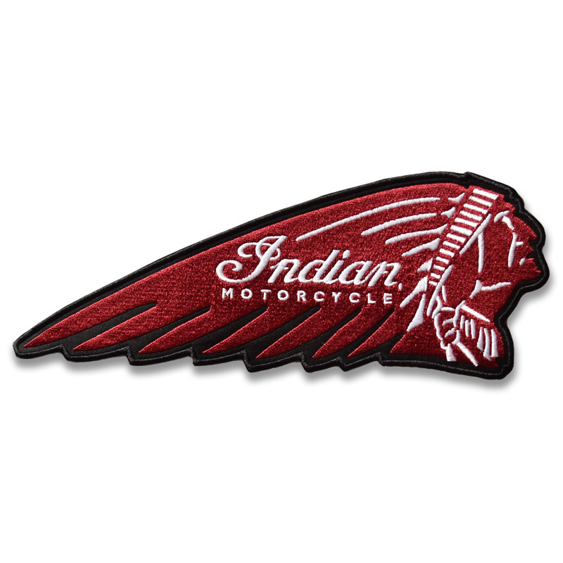 Moto nášivka Indian Motorcycle Red XXL na záda