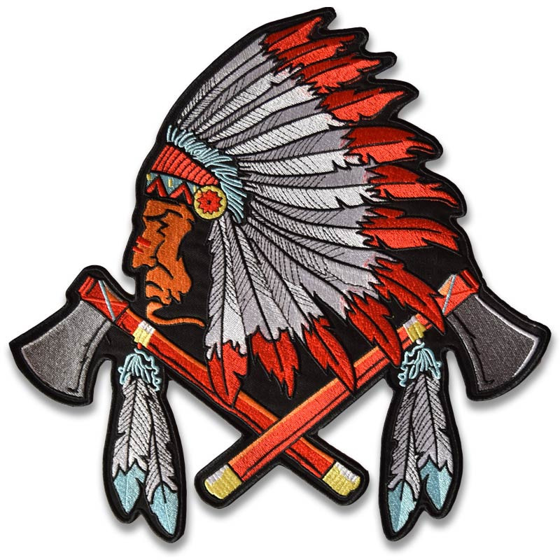Moto nášivka Indian Tomahawk XXL na záda