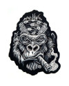 Moto nášivka Smoking Gorilla na záda XL 22cm x 18cm
