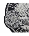 Moto nášivka Ride Fast Spider Web XXL na záda detail