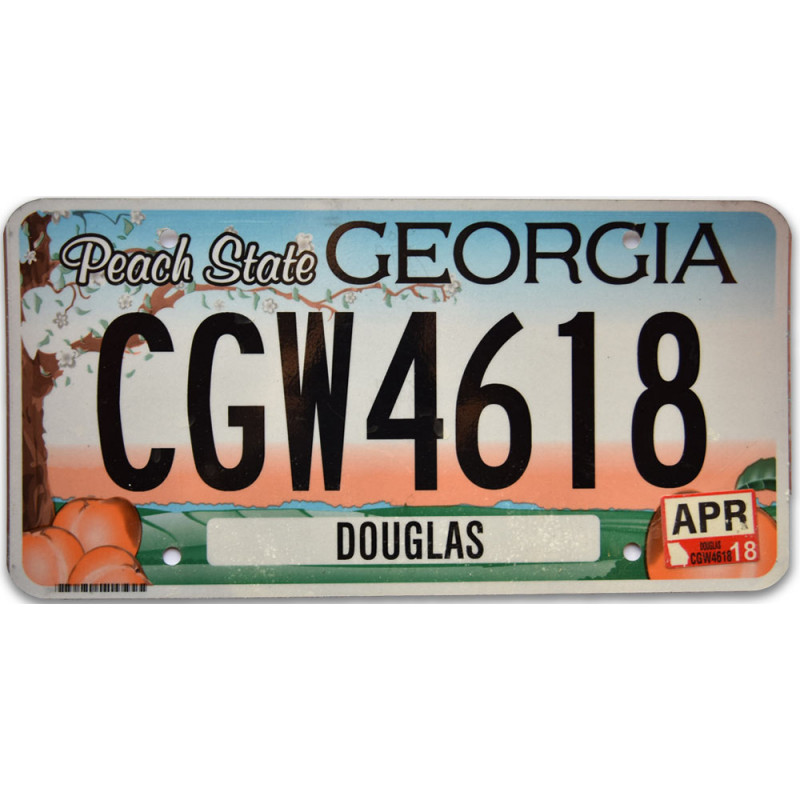 Americká SPZ Georgia Peach State
