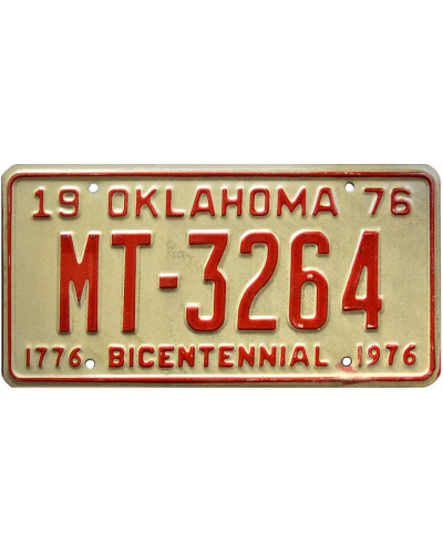 Americká SPZ Oklahoma Bicentennial 1976