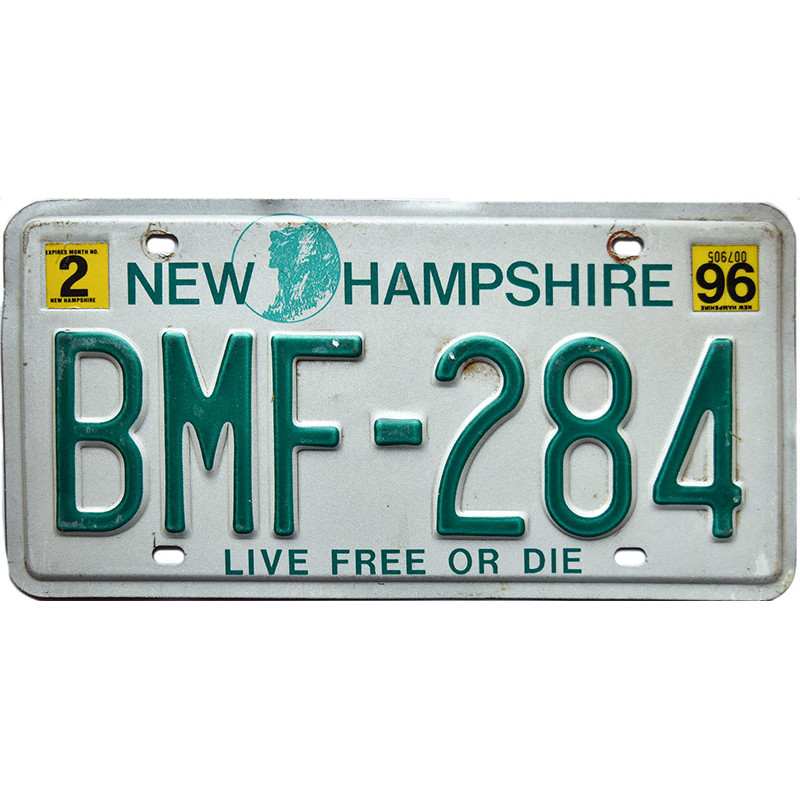 Americká SPZ New Hampshire - Live Free or Die