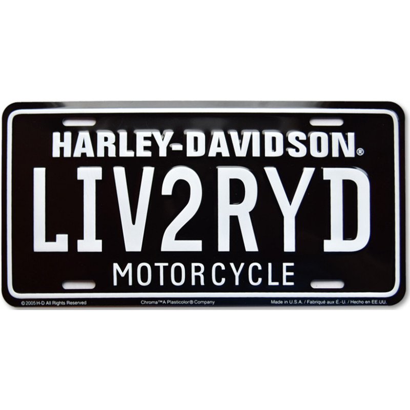 Americká SPZ Harley Davidson Live to Ride