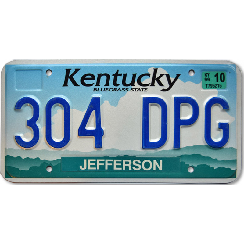 Americká SPZ Kentucky Bluegrass State