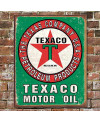 Plechová cedule Texaco Oil Weathered 32 cm x 40 cm w