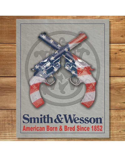 Plechová cedule S&W American Born