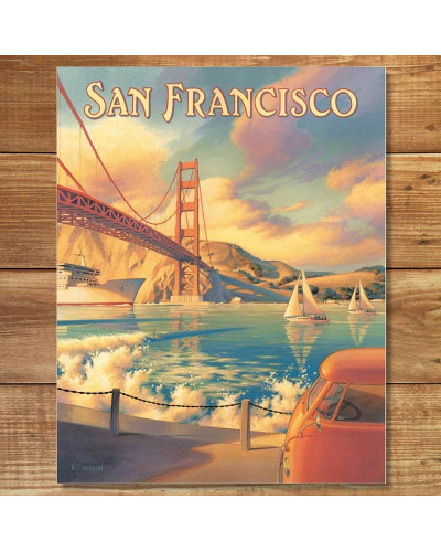Plechová cedule San Francisco Golden Gate