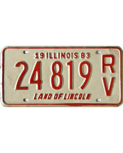 Americká SPZ Illinois 24 819 RV