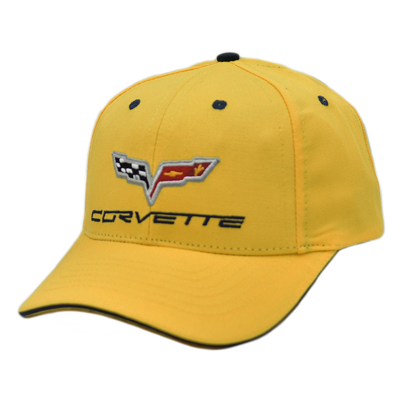 Kšiltovka Chevrolet Corvette C6 žlutá
