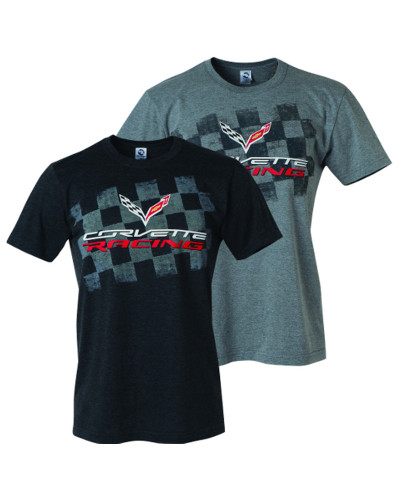 Pánské tričko Chevrolet Corvette racing tmavě šedé
