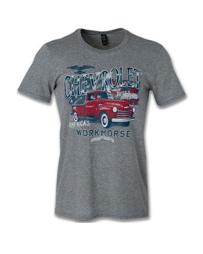Pánské tričko Chevrolet workhorse šedé
