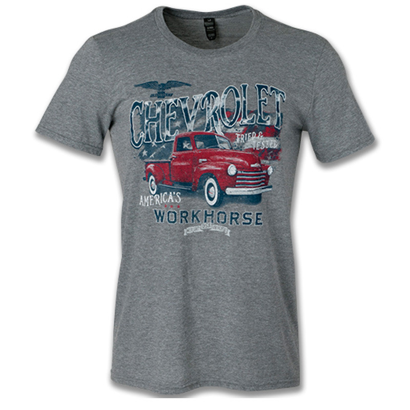 Pánské tričko Chevrolet workhorse šedé