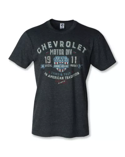 Pánské tričko Chevrolet antique šedé