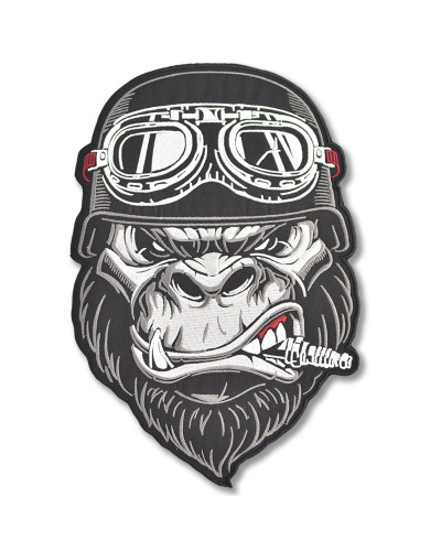 Moto nášivka Gorilla Helmet na záda XXL
