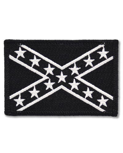 Moto nášivka Confederate Black and White 7,5cm x 5cm