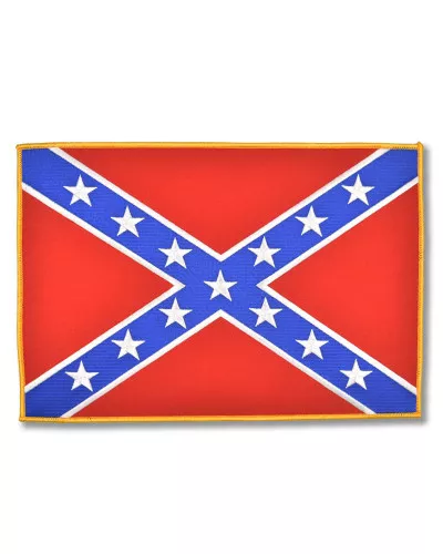 Moto nášivka Confederate Flag XXL na záda 29 cm x 20 cm