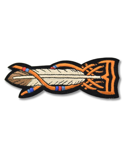 Moto nášivka Native Feather 11cm x 4cm