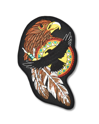 Moto nášivka Native Studded Hawk velká 20 cm x 13 cm