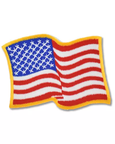 Moto nášivka US Flag Wave 6cm x 8cm