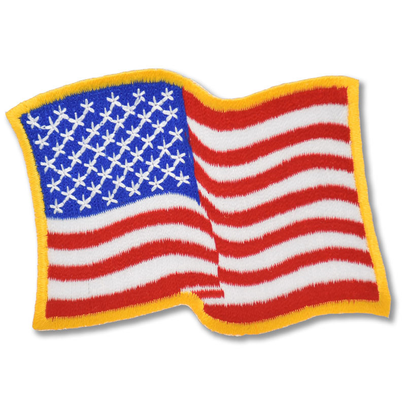 Moto nášivka US Flag Wave 6cm x 8cm