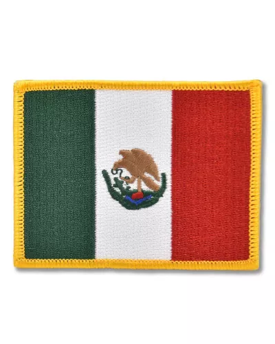 Moto nášivka Mexico flag 6,5 cm x 8,5 cm