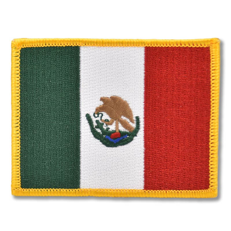 Moto nášivka Mexico flag 6,5 cm x 8,5 cm