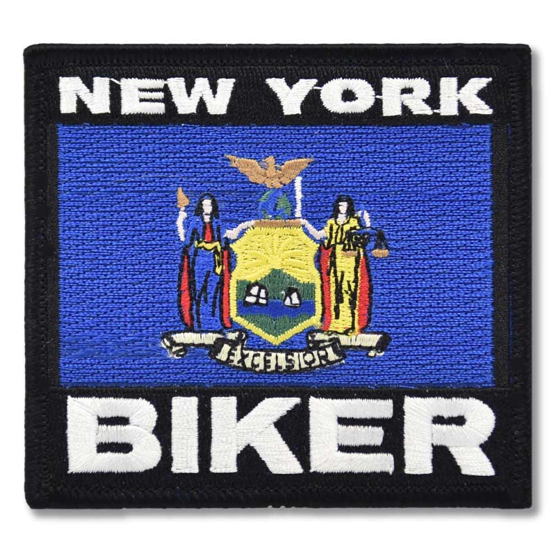 Moto nášivka New York Biker 9 cm x 8 cm