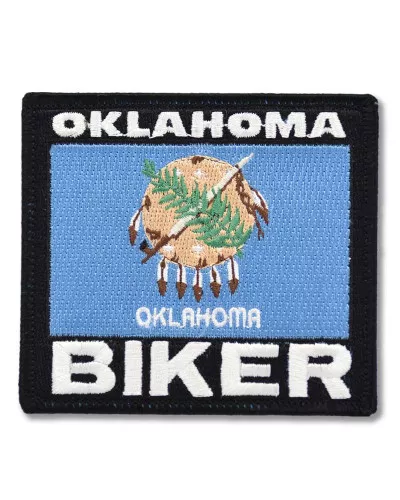 Moto nášivka Oklahoma Biker 9cm x 8cm