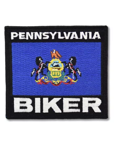 Moto nášivka Pennsylvania Biker 9cm x 8cm
