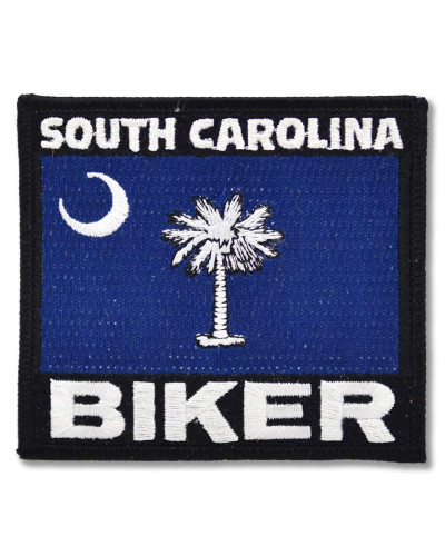 Moto nášivka South Carolina Biker 9 cm x 8 cm