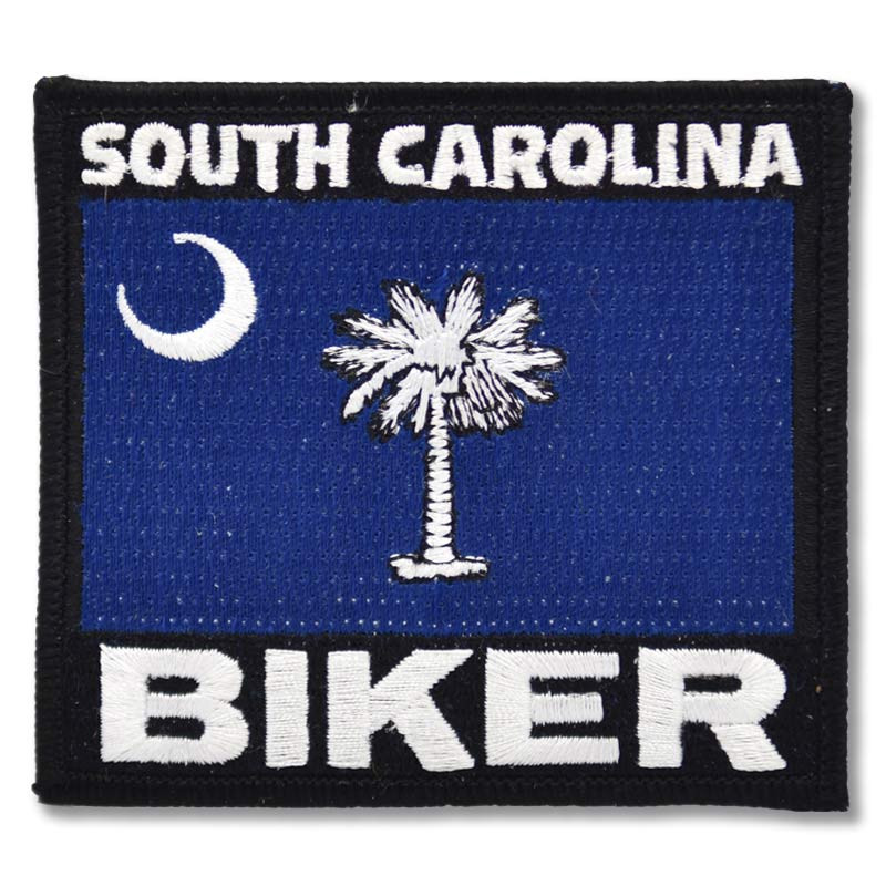 Moto nášivka South Carolina Biker 9cm x 8cm
