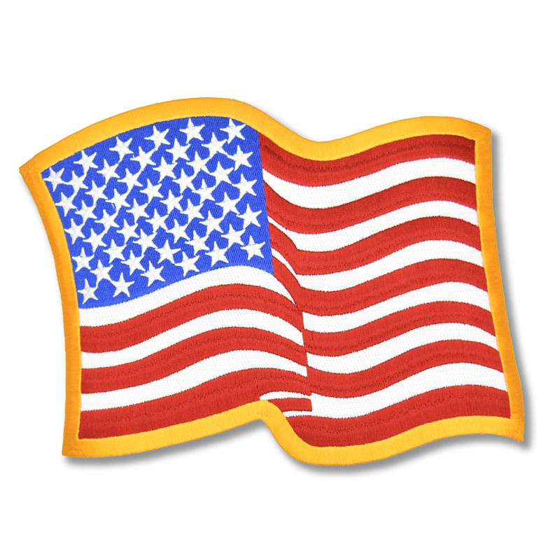 Moto nášivka US Flag vel. XL 22,5 cm x 17cm
