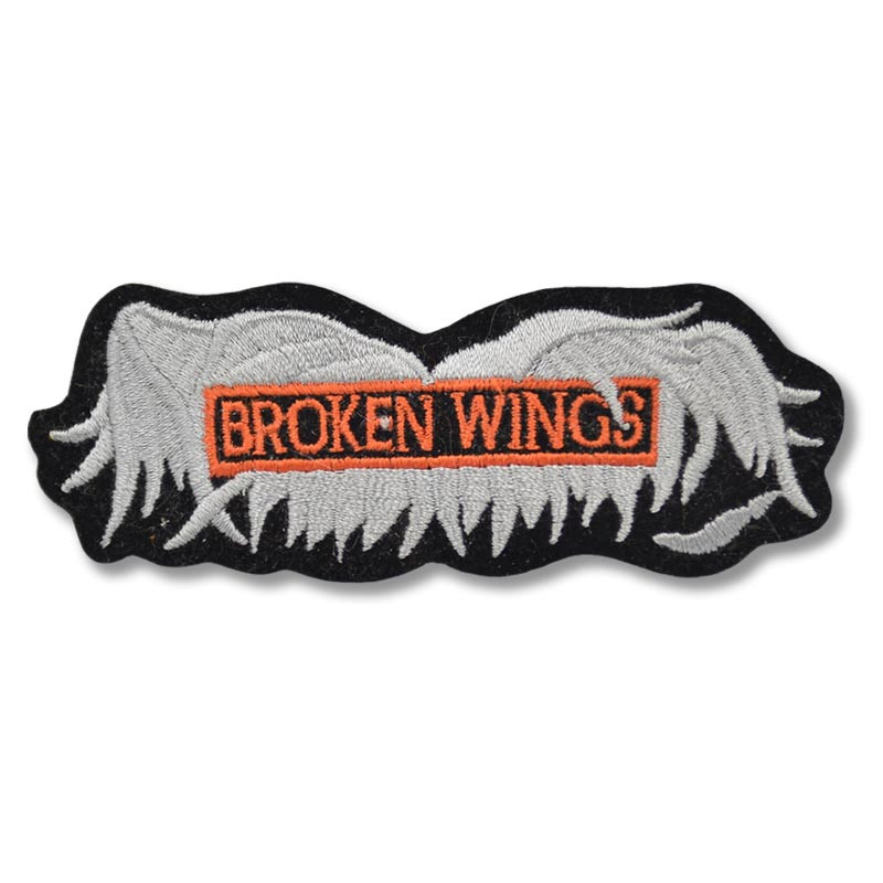 Moto nášivka Broken Wings 10 cm x 3,5 cm